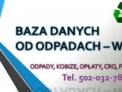 Sprawozdanie do Bazy Danych Sprawozdań, cena tel. 504-746-203. Obsługa firmy