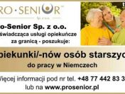 Poszukiwana opiekunka dla seniorki z okolic Bochum, Niemcy